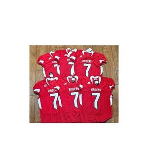 Lot of 6 Russell Athletic Raiders Football Jersey Number 7 Red Adult L